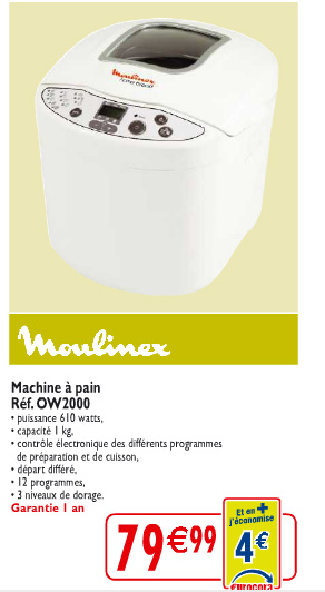 Cora vous propose la moulinex à moins de 80 euros !