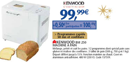 Kenwood BM250 àmoins de 100 euros chez Confo