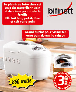 Machine à pain Bifinett chez Lidl à moins de 35 euros