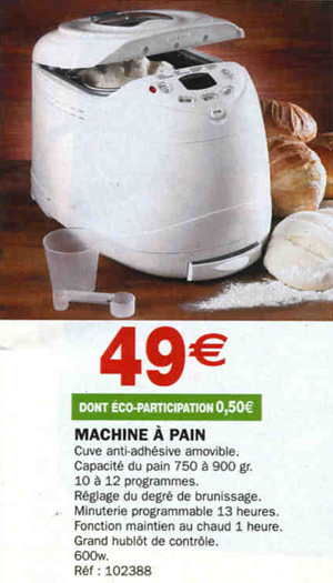 Machine Aƒa Pain Aƒa Moins De 50 Euros Aƒa Hyper U