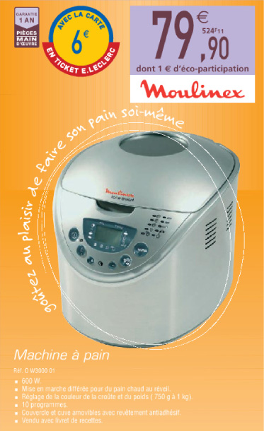 Moulinex OW 3000 àmoins de 80 euros chez Leclerc